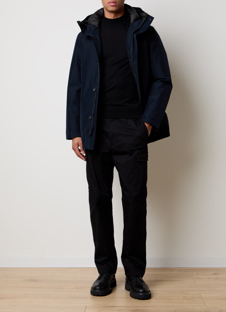 Woolrich GTX quilted parka with down filling and side pockets