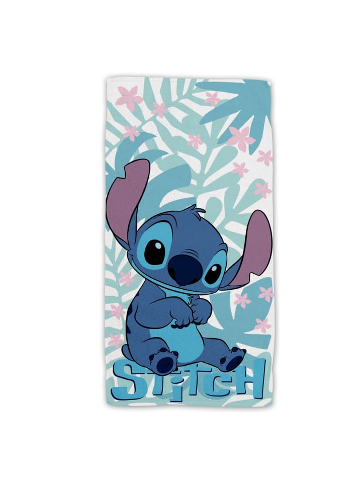 Lilo & Stitch Lilo & Stitch Baumwolle Strandtuch Frottee Badetuch  Premium in Mehrfarbig günstig kaufen 70 x 140 cm