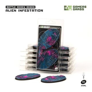 Battle Ready Bases - Alien Infestation Oval 90mm (2)