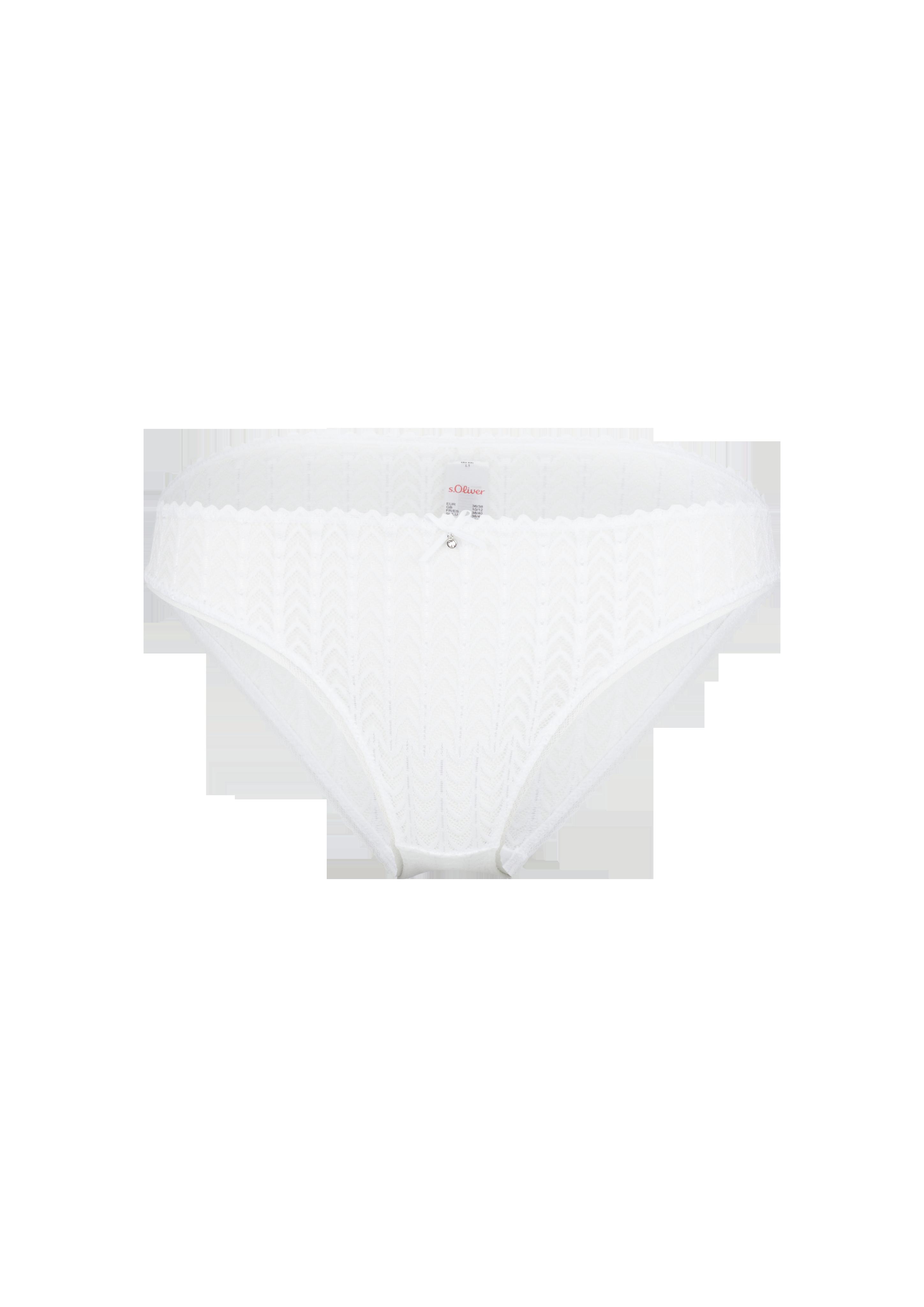 Slip aus Jacquardspitze  6007059-0100