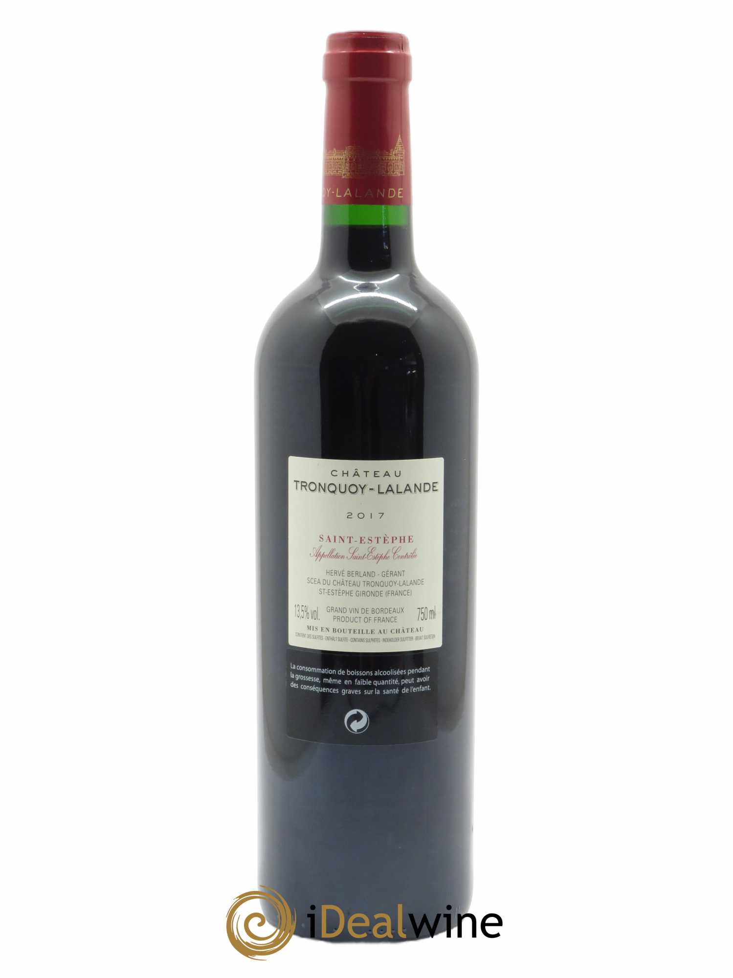 Château Tronquoy Lalande  2017 - Lot de 1 Bouteille