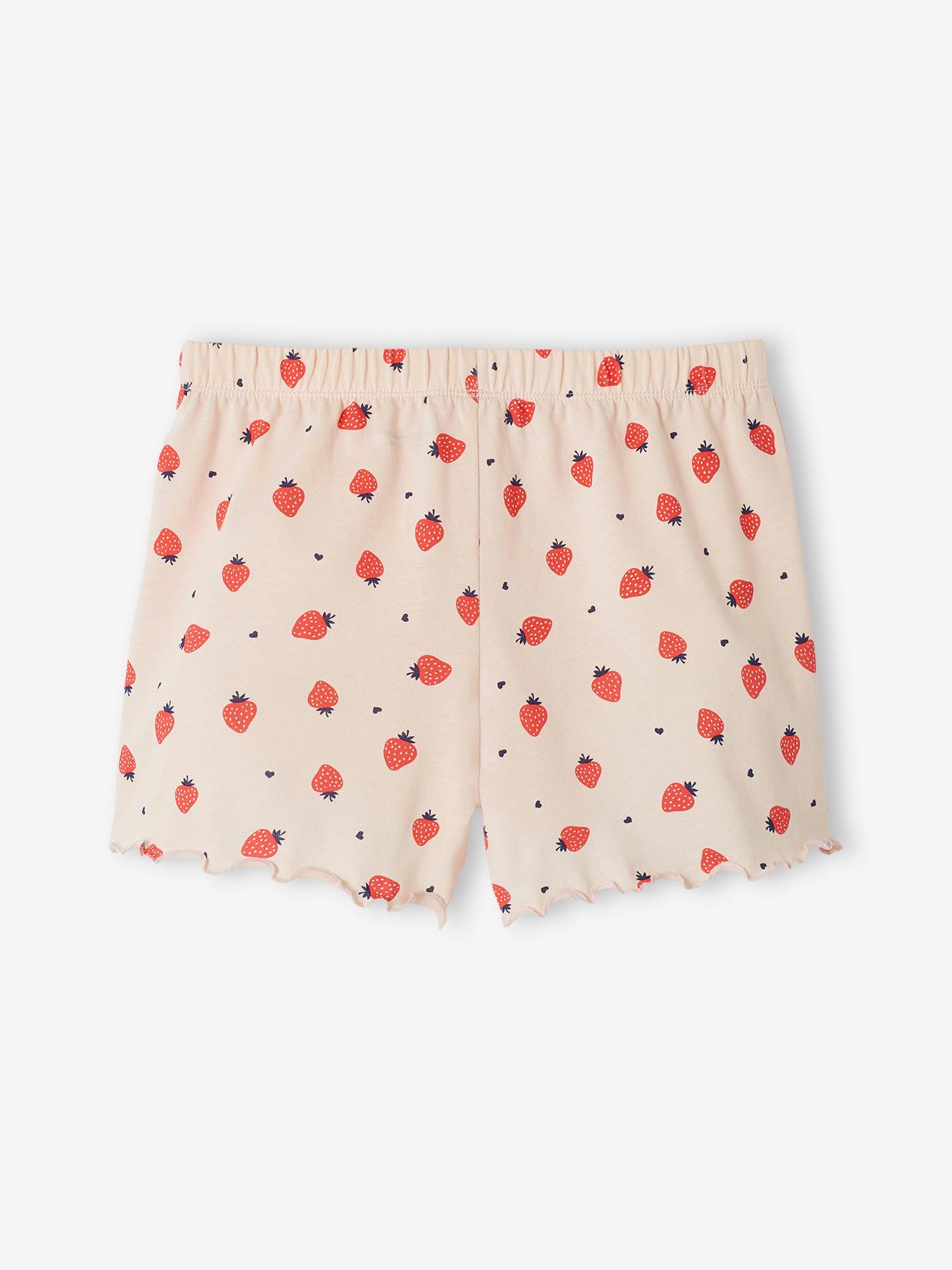 Lot de 2 shorts de pyjama fille rose