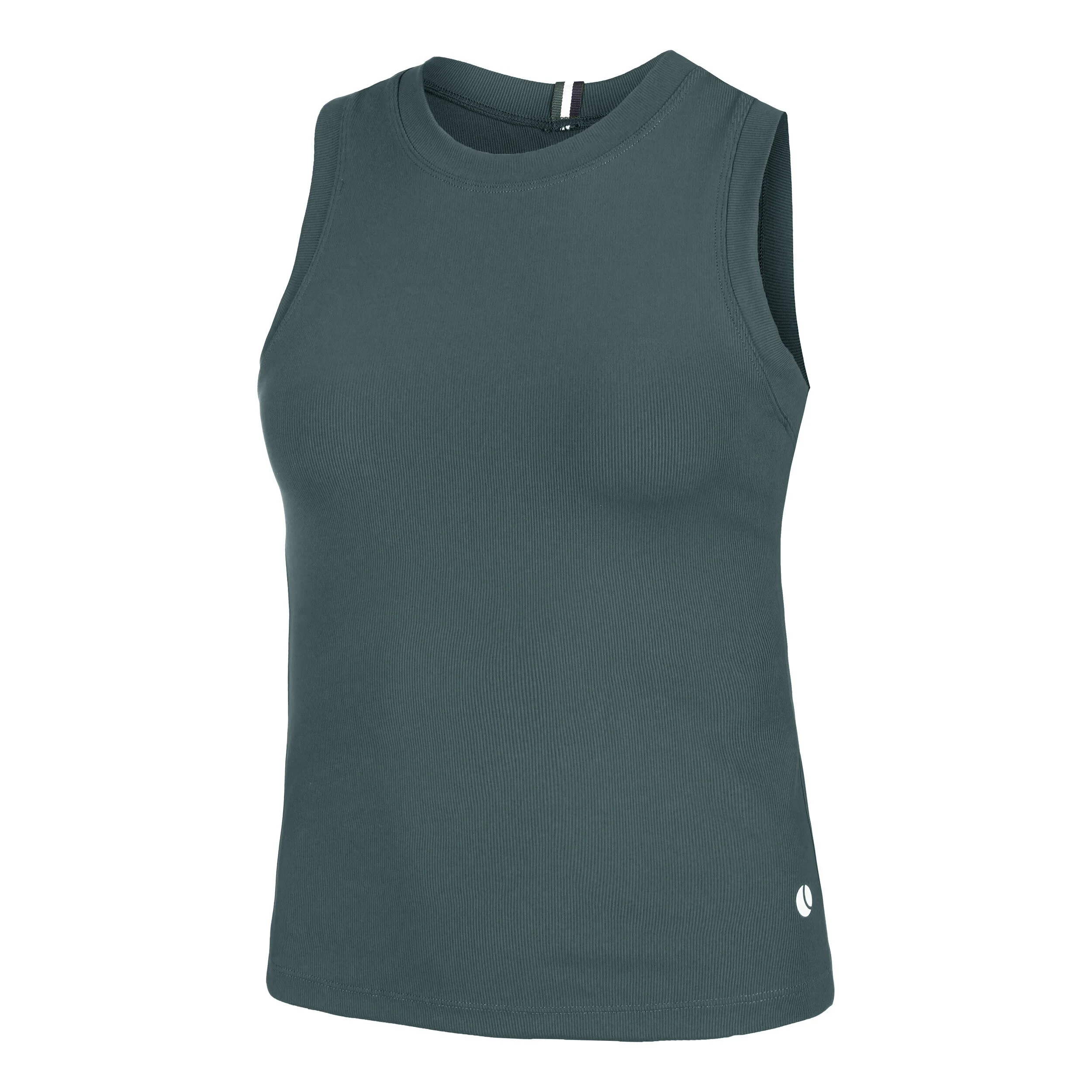 Ace Rib Pocket Tank-Top Damen - Dunkelgrün