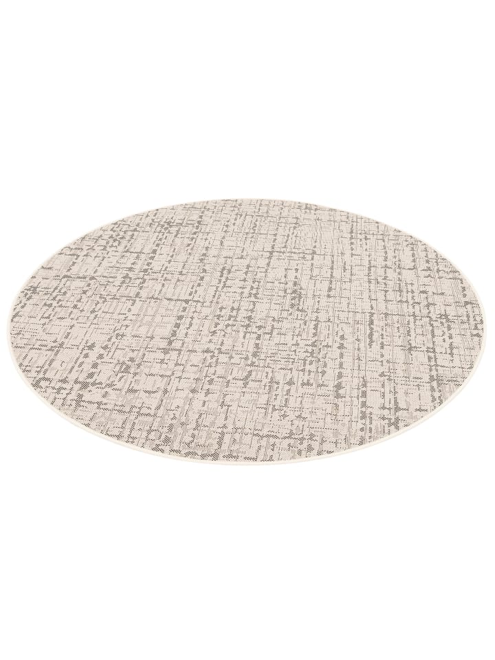 Snapstyle In & Outdoor Teppich Oslo Trend Rund in Creme günstig kaufen