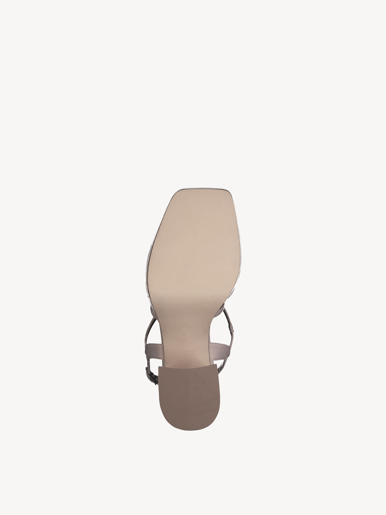 Sandale à talon - beige