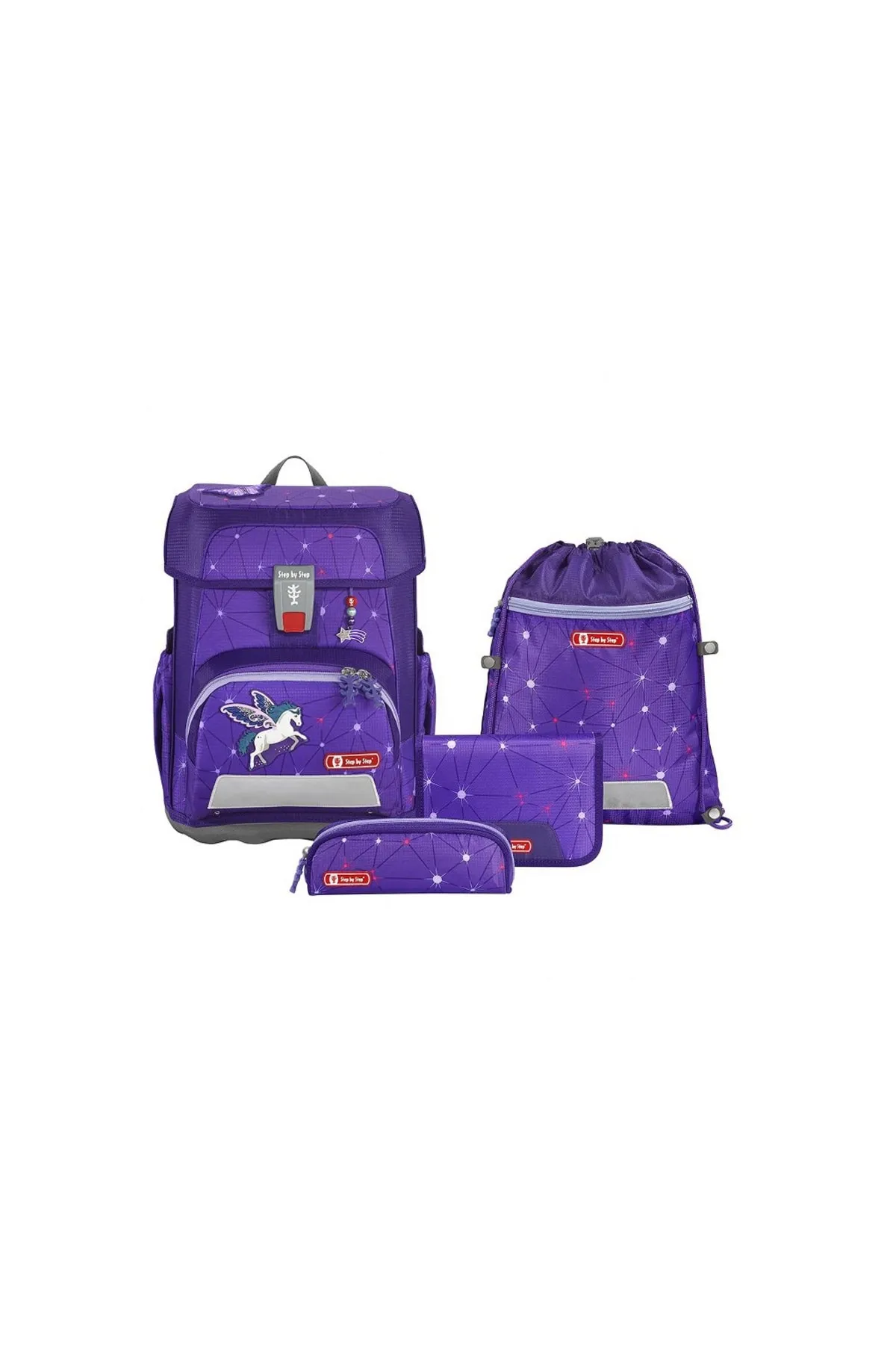Step By Step  Rucksack - Lila - Unifarben