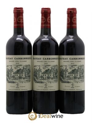 Château Carbonnieux Cru Classé de Graves  2010 - Lot de 3 Bouteilles