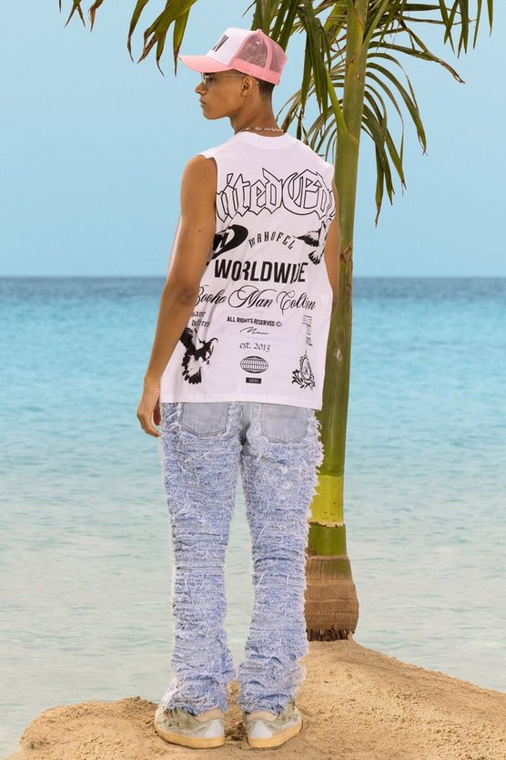 Oversize Tanktop mit Logo