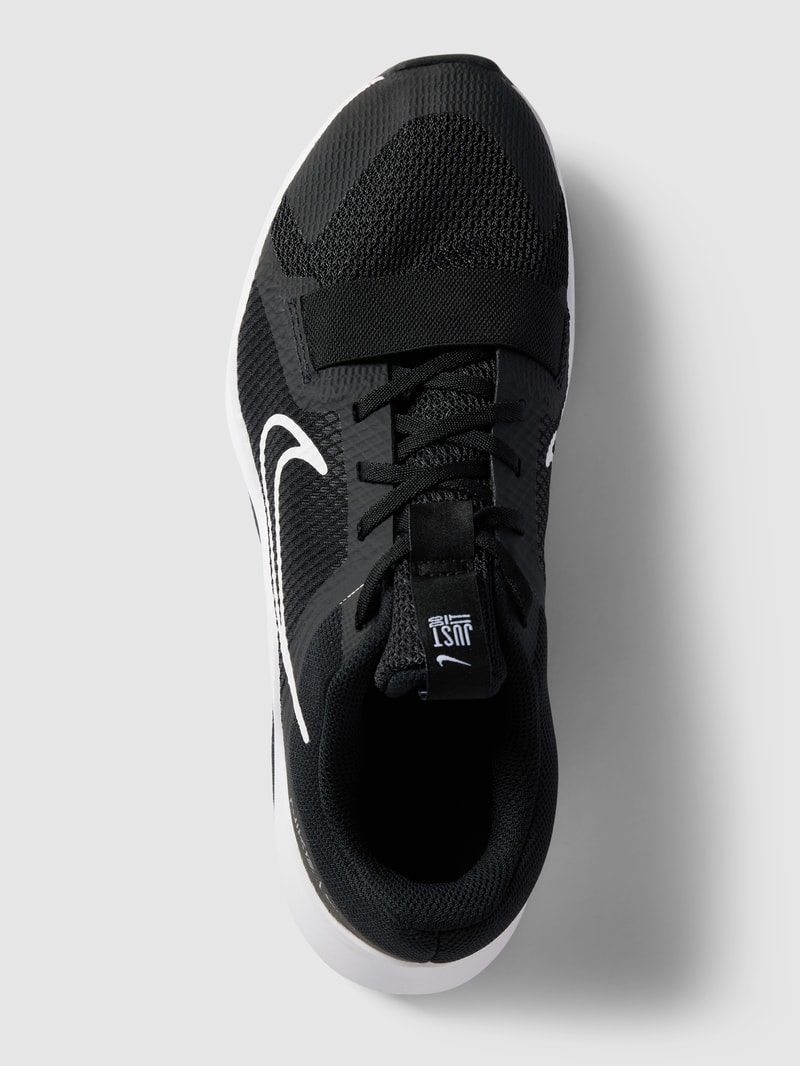 Sneaker mit Label-Print in schwarz