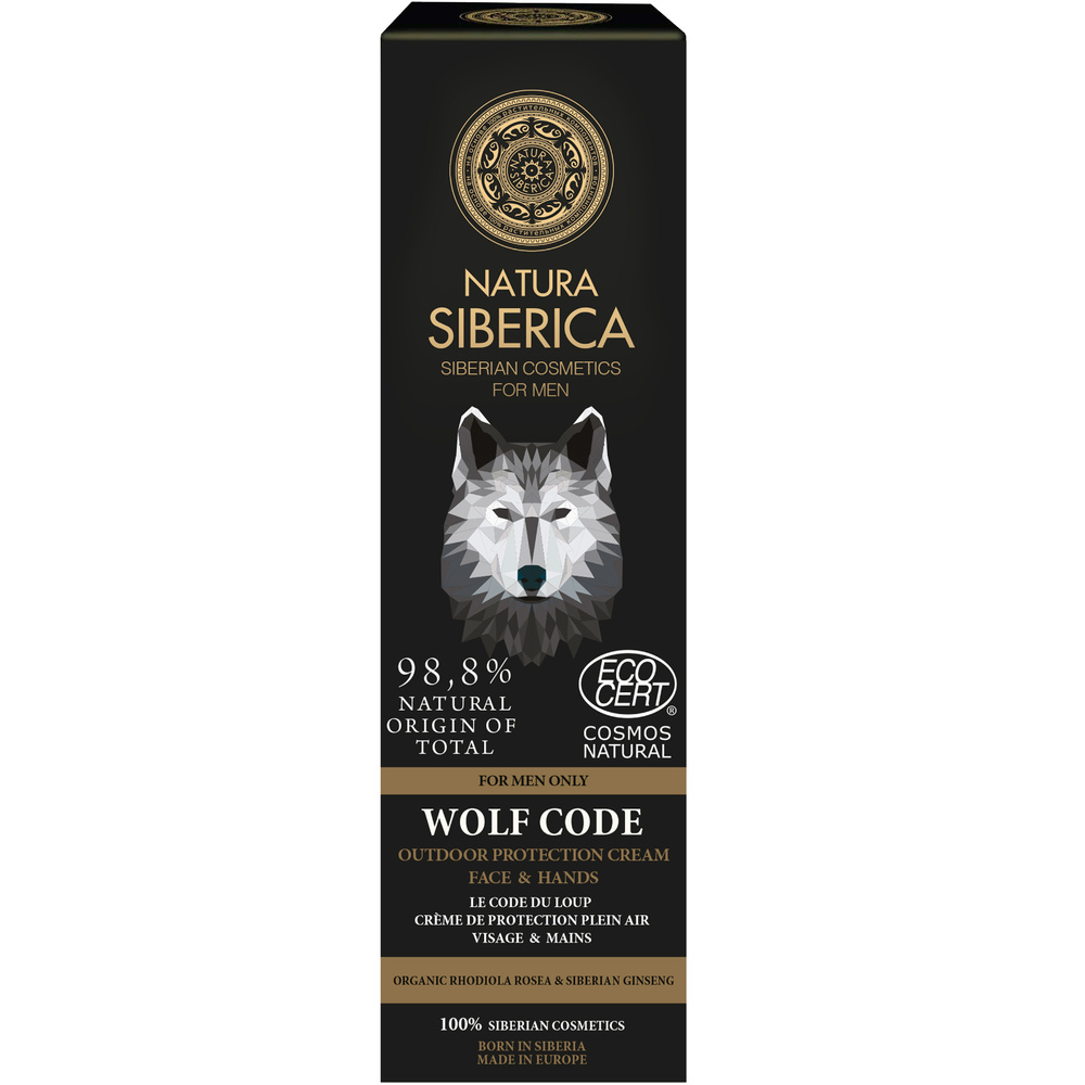 Natura Sibérica Le Code du Loup Crème Visage et Mains Protection Plein Air