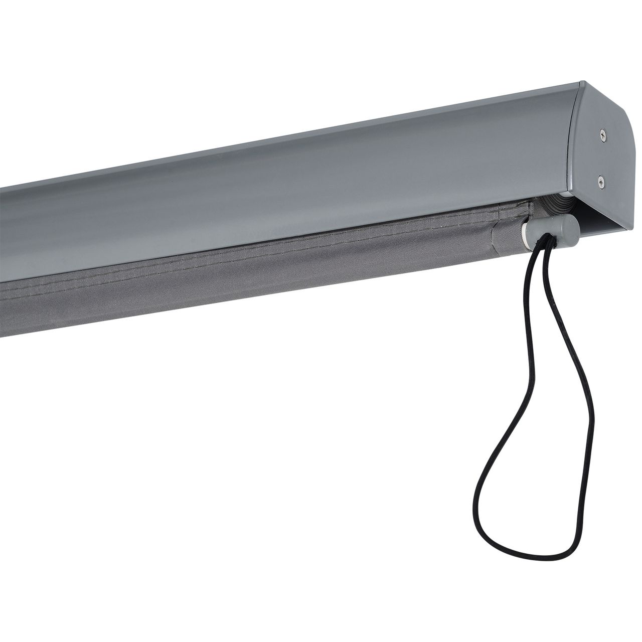 Outsunny Senkrechtmarkise Balkonmarkise Vertikalmarkise Windschutz Seitenrollo Grau 140 x 200 cm