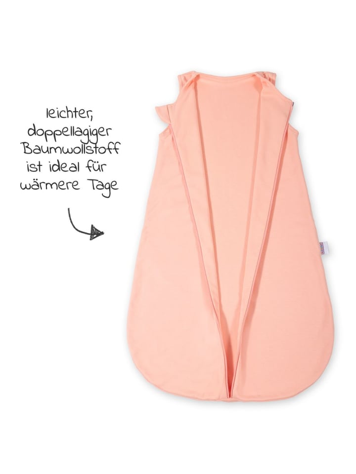 Makian Sommer-Schlafsack - Interlock - Apricot - in rosa günstig kaufen