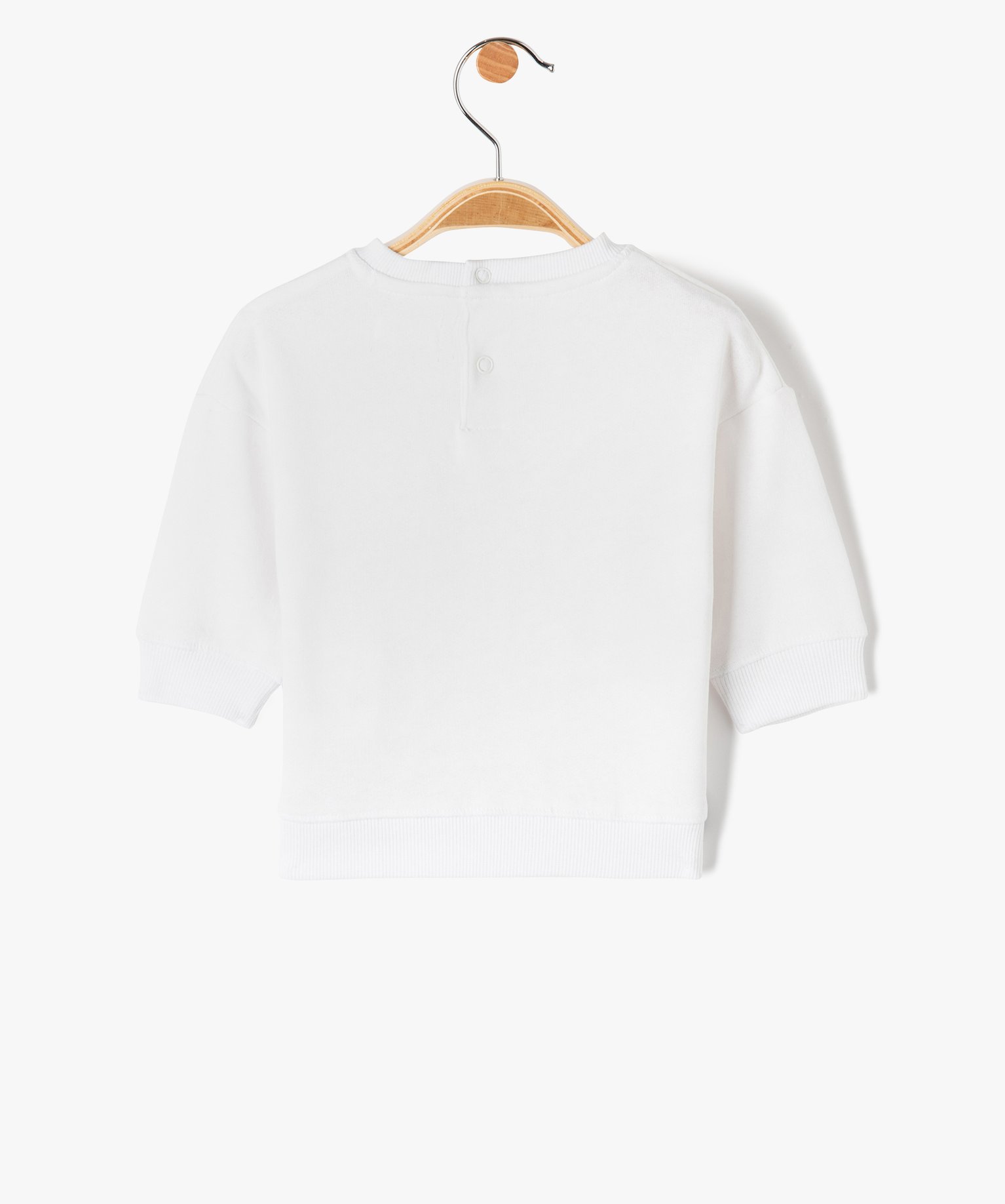 Sweat bébé Garçon en molleton chaud à motifs blanc | GEMO