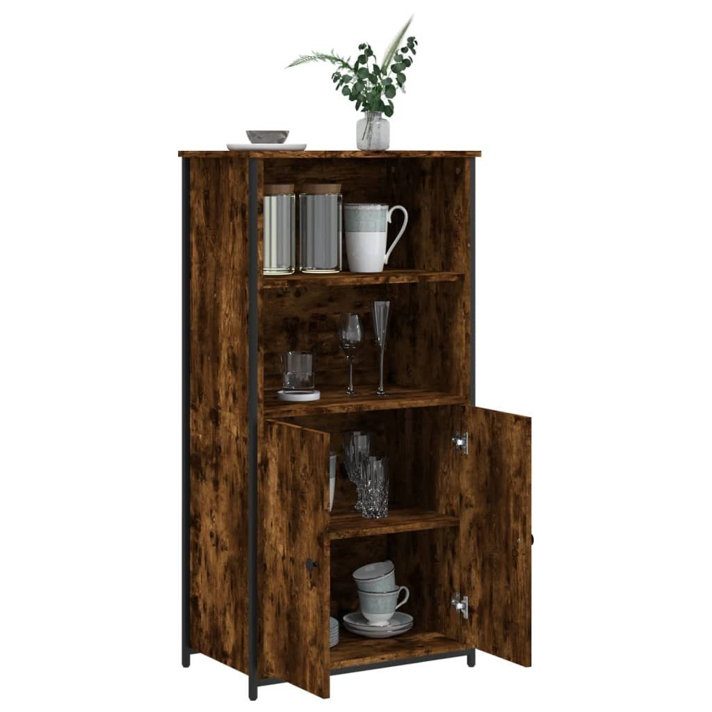 vidaXL Anrichte Highboard Räuchereiche 62x36x121,5 cm Holzwerkstoff