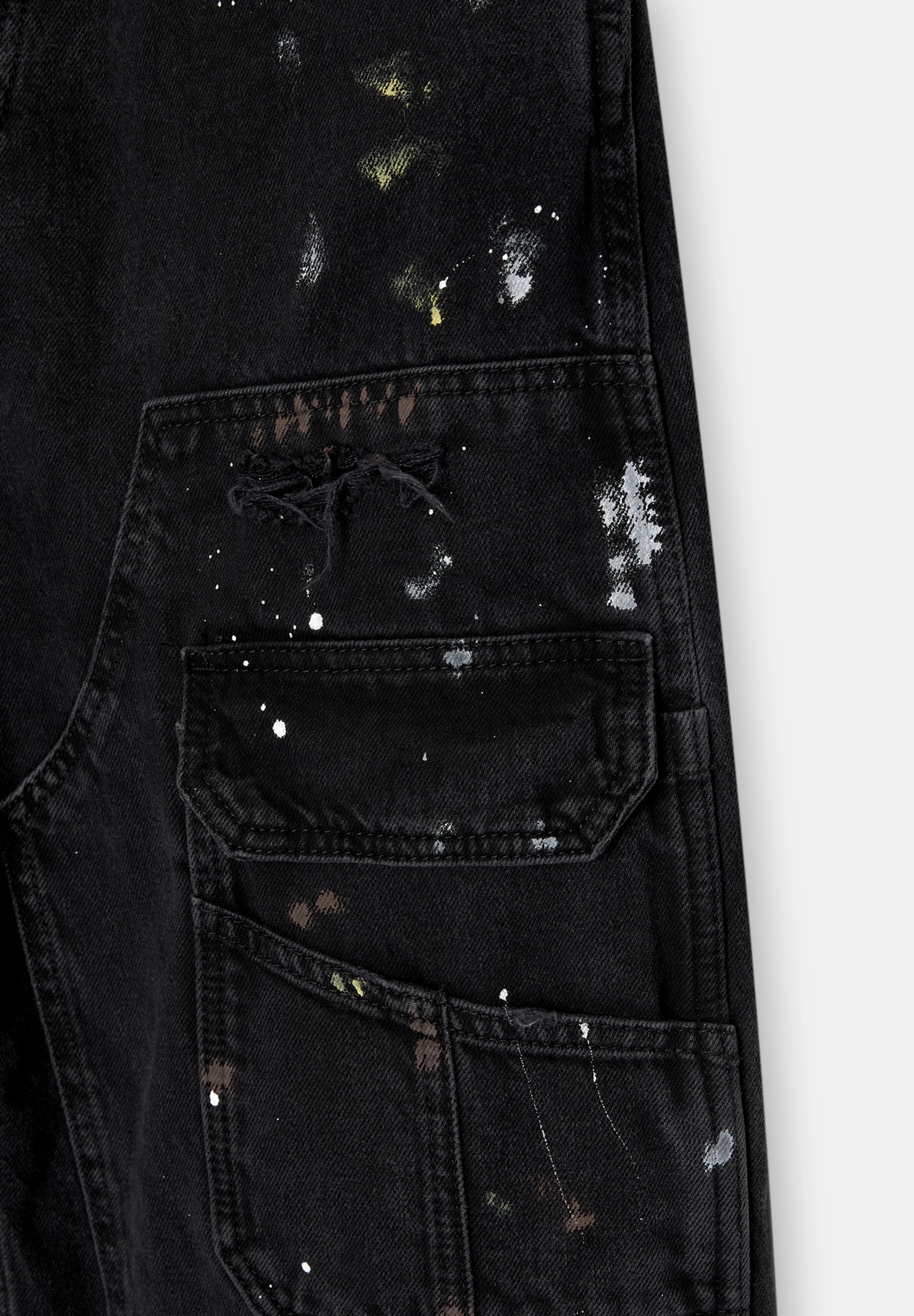 PULL&BEAR MULTIBOLSILLO - Vaqueros pitillo
