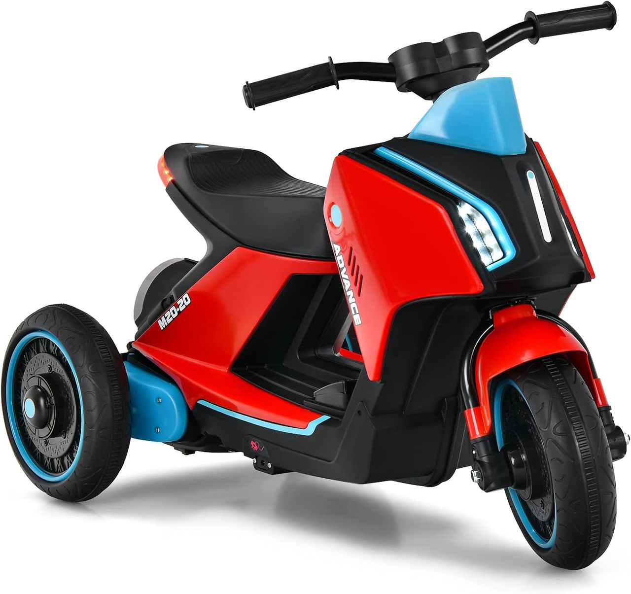 Costway 6V Kinder Elektro Motorrad mit Musik, Hupe und Scheinwerfer