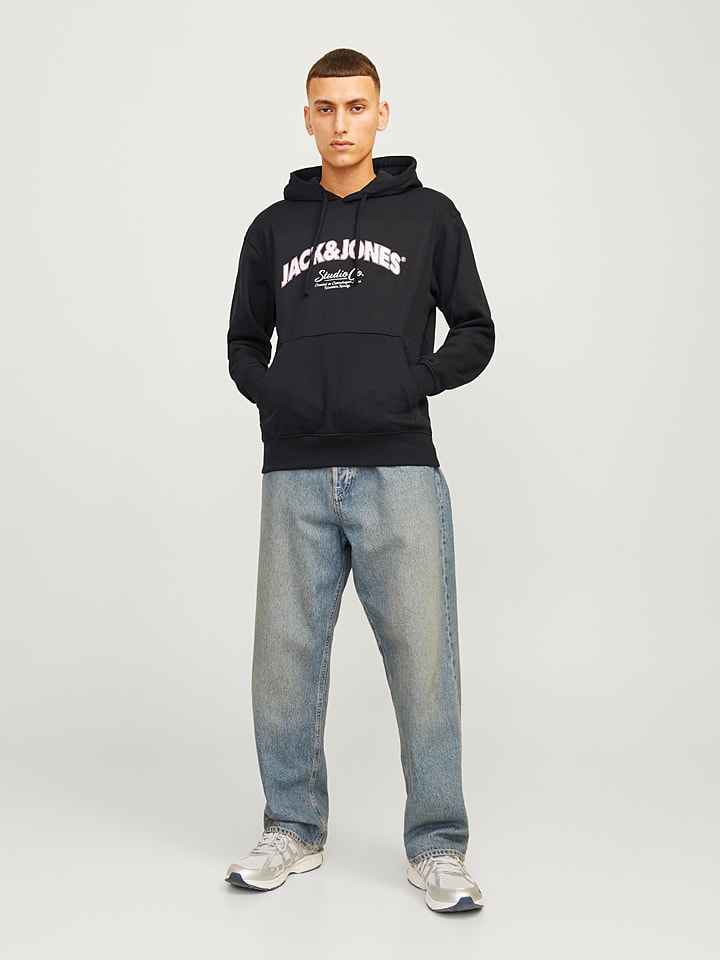 Jack & Jones Hoodie in Schwarz günstig kaufen