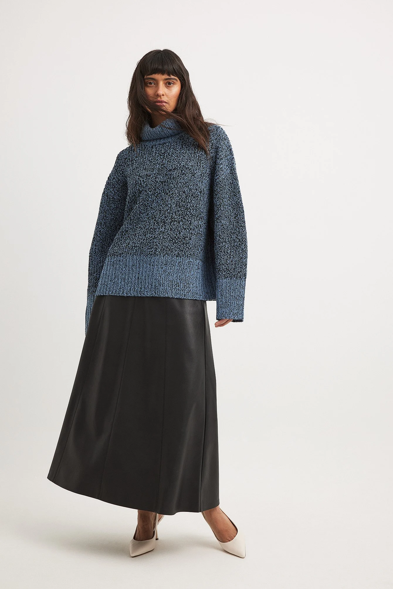 Rollkragenpullover gestrickt