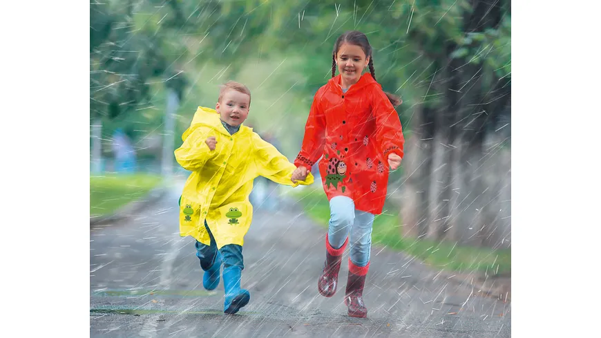 Kinder Regenjacke gelb Gr. S