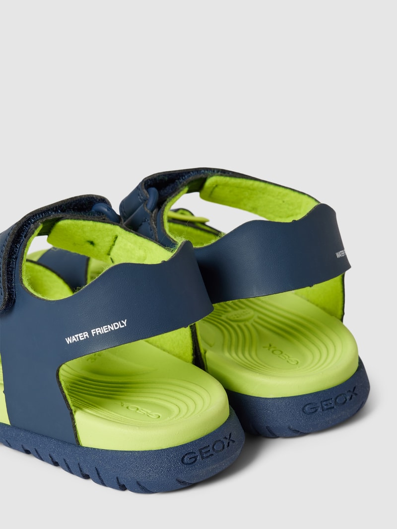 Sandalen mit Label-Detail Modell 'FUSBETTO' in marineblau