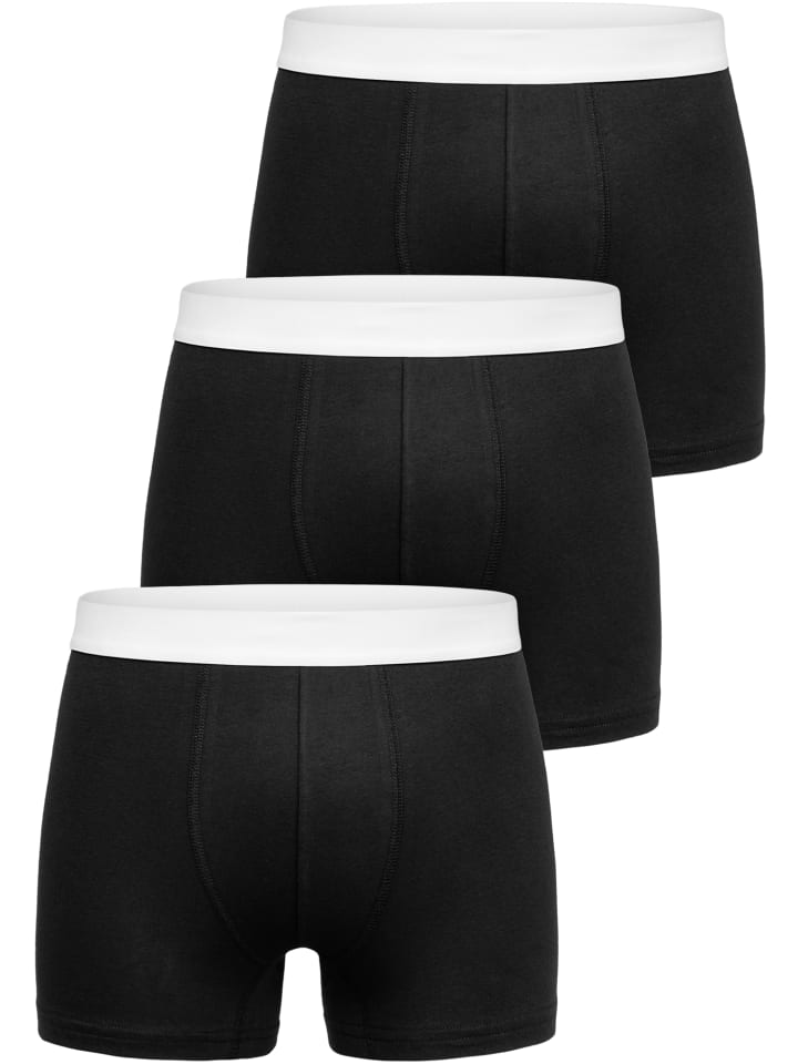 Amaci&Sons 3er Pack Boxershorts BEAU in Schwarz/Weiß günstig kaufen