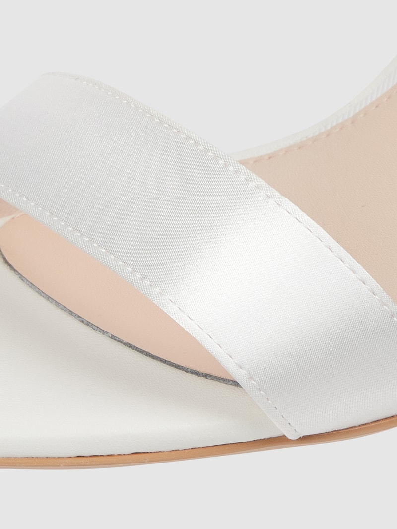 Sandalette aus Satin Modell 'Lorena' in offwhite