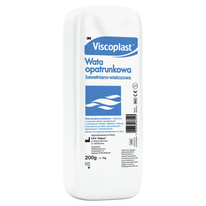 Viscoplast, lã para curativo de algodão-viscose