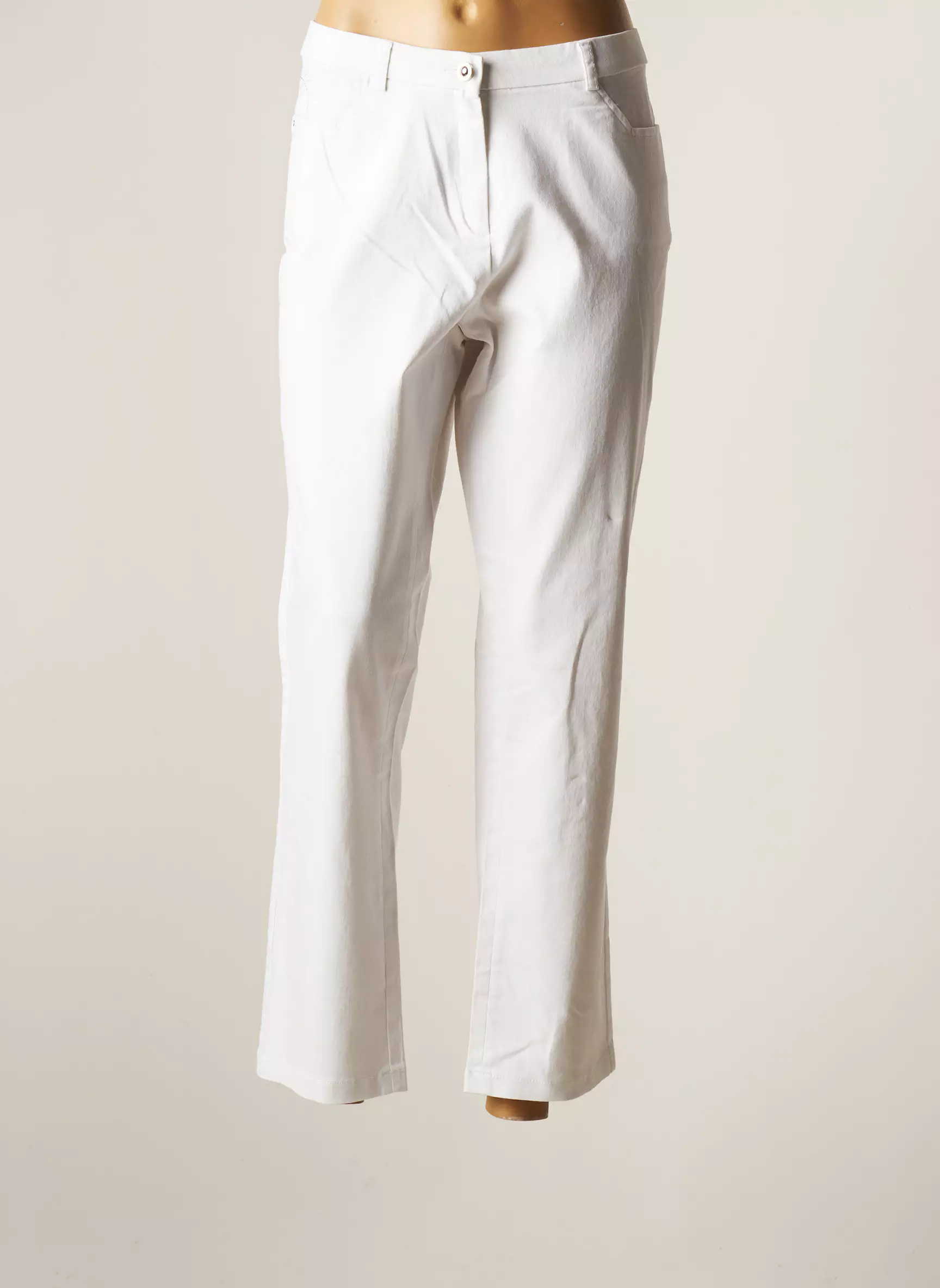 Christine Laure Pantalons Droits Femme couleur blanc