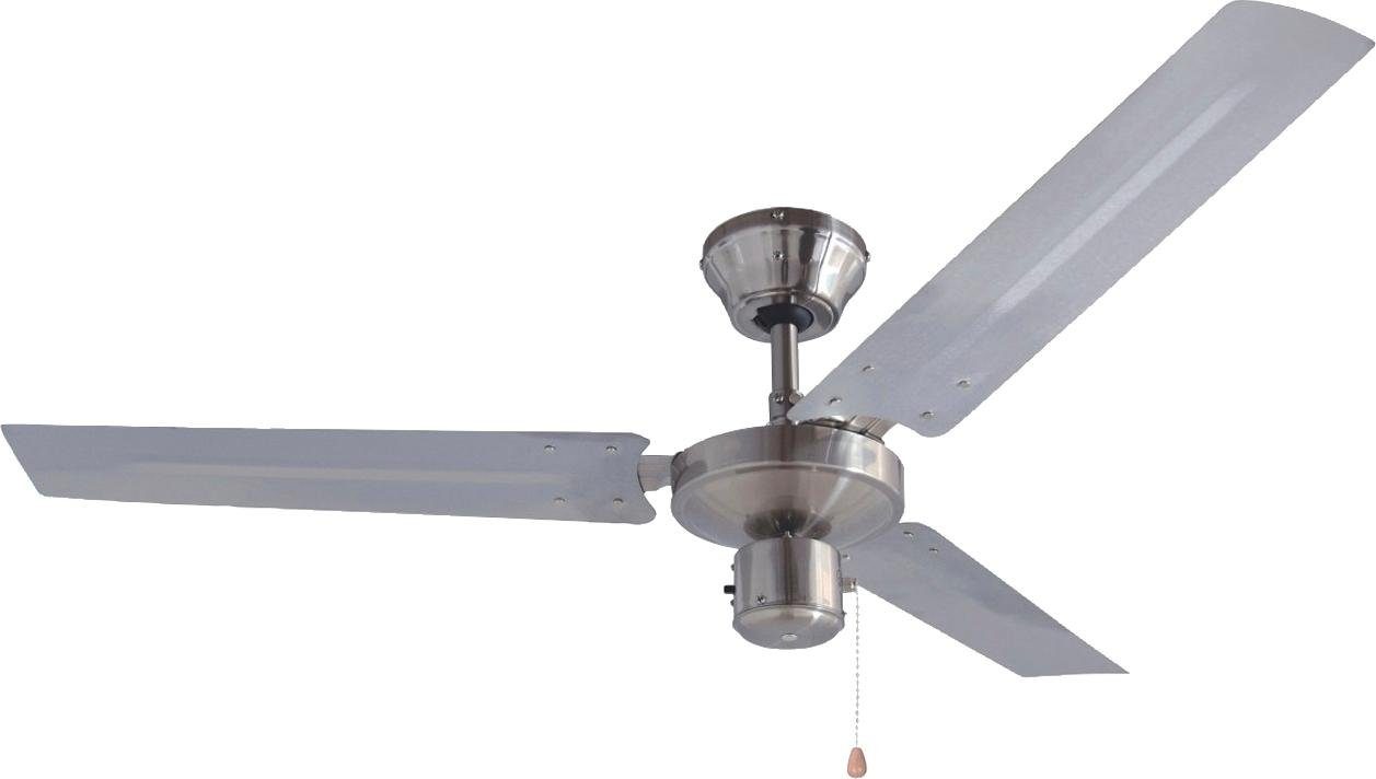 bestron Deckenventilator DT48C, Ø 120 cm, 60 W, Edelstahl