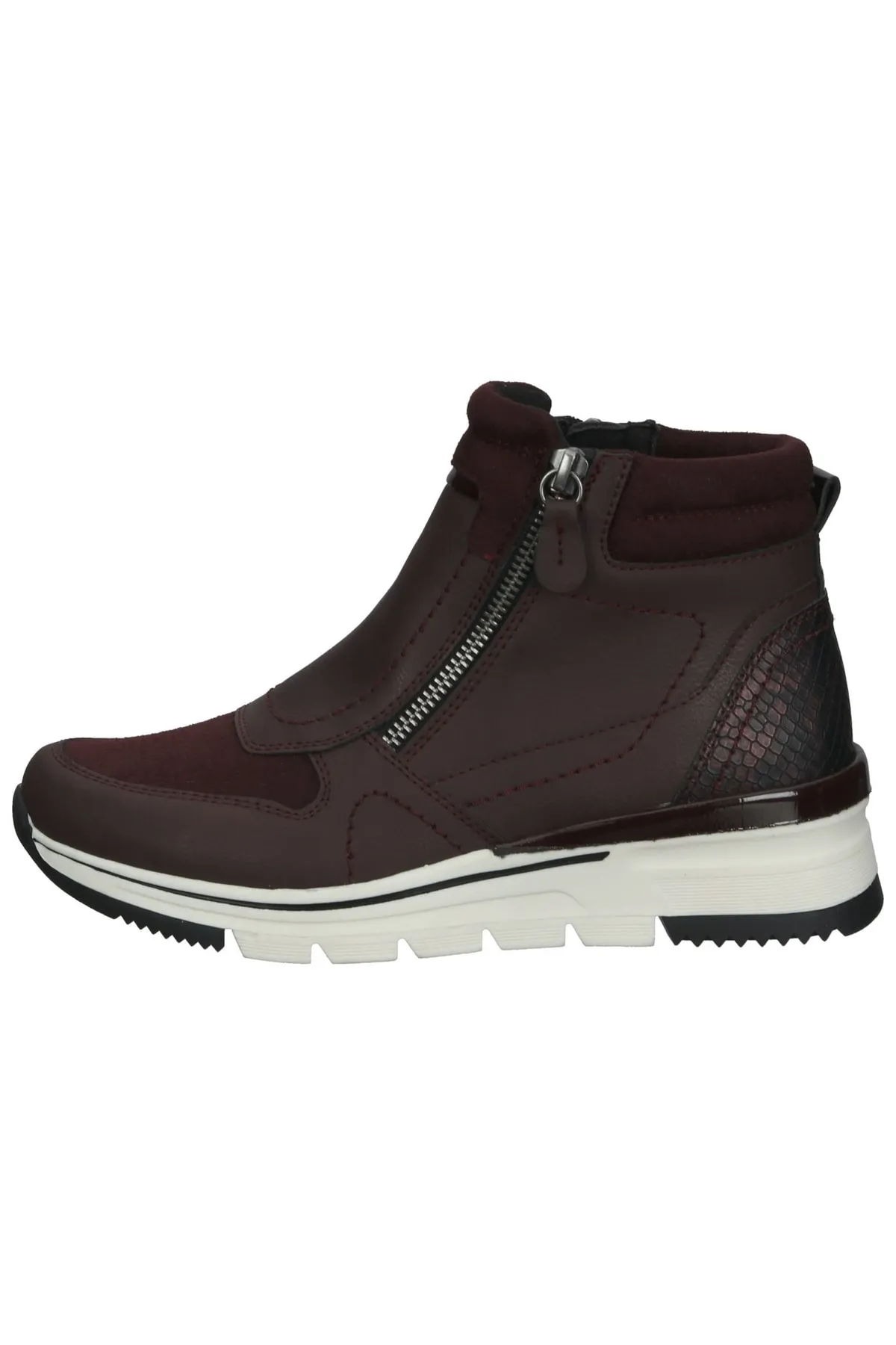 Bama  Stiefelette - Rot - Flacher Absatz