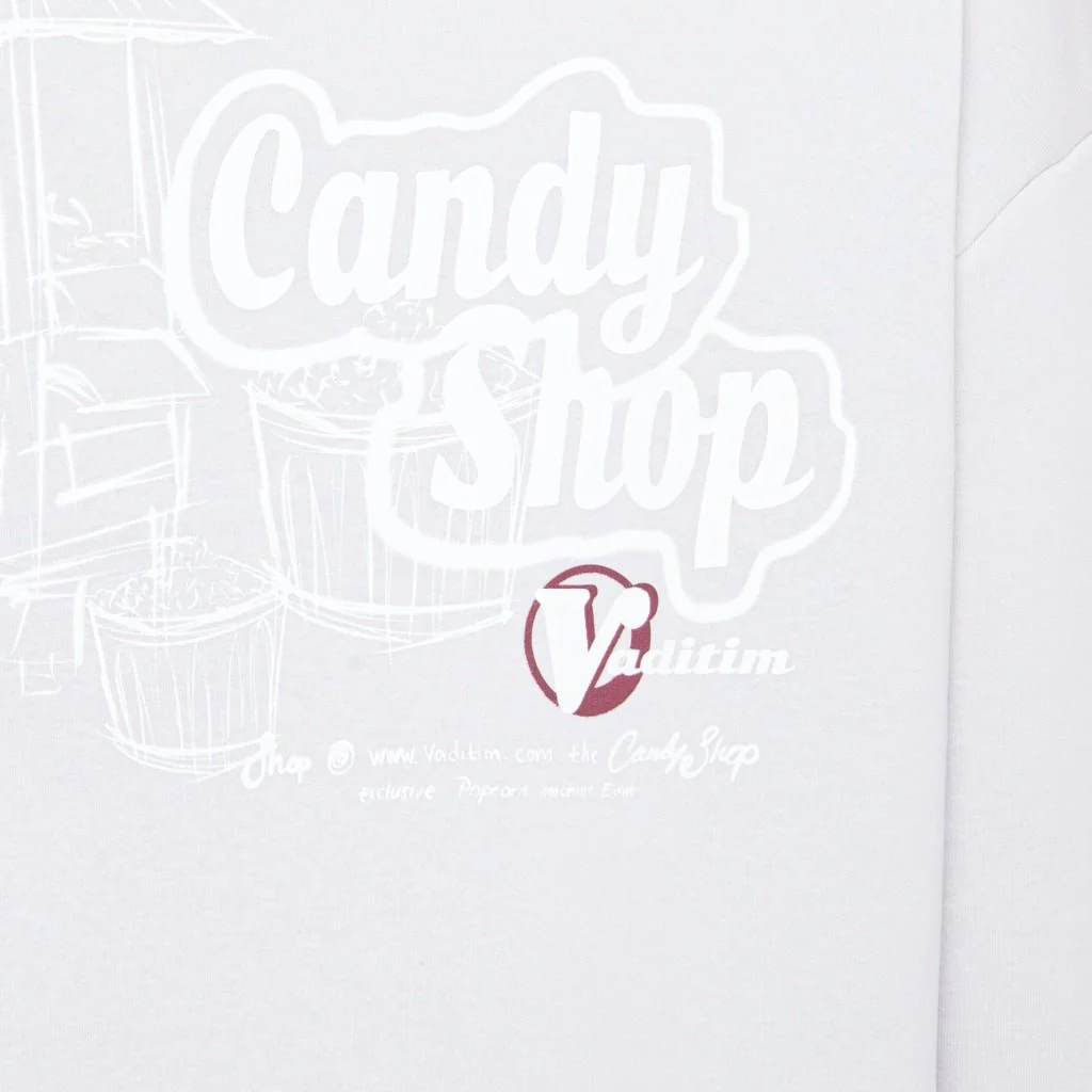 CANDY SHOP POPCORN HOODIE GREY
