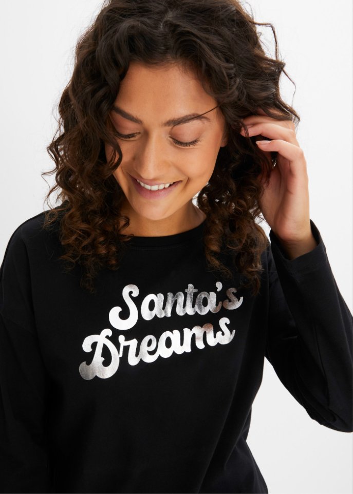 Pyjama mit oversized Shirt und Geschenktasche