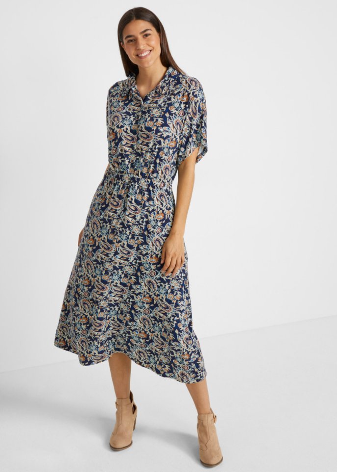 Jerseykleid in Midilänge