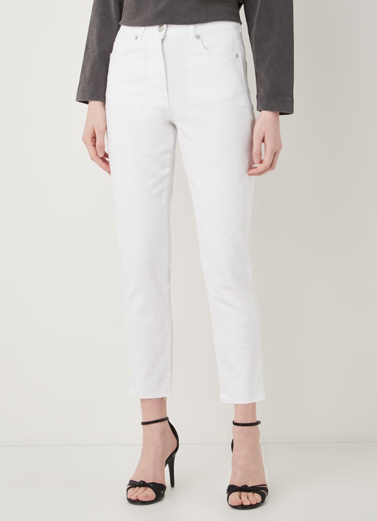 Blugi Whistles skinny fit cu talie înaltă și volane.