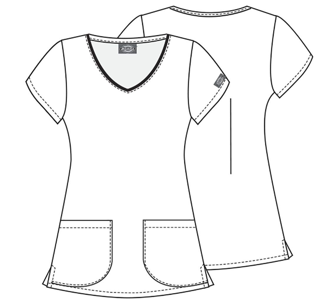 Dickies Funktionsbluse Bunt bedruckter Damen Kasack 