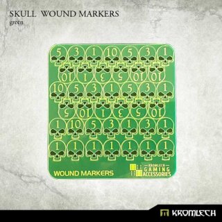 Skull Wound Markers green