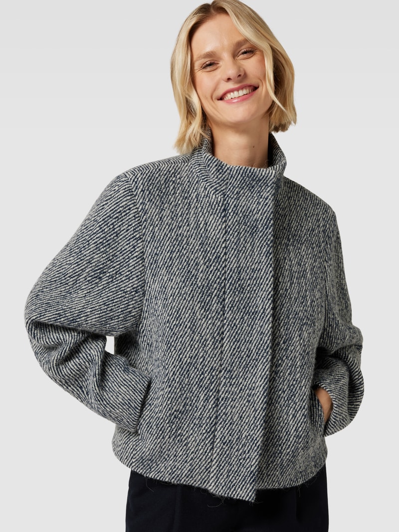 Jacke mit Streifenmuster in ecru