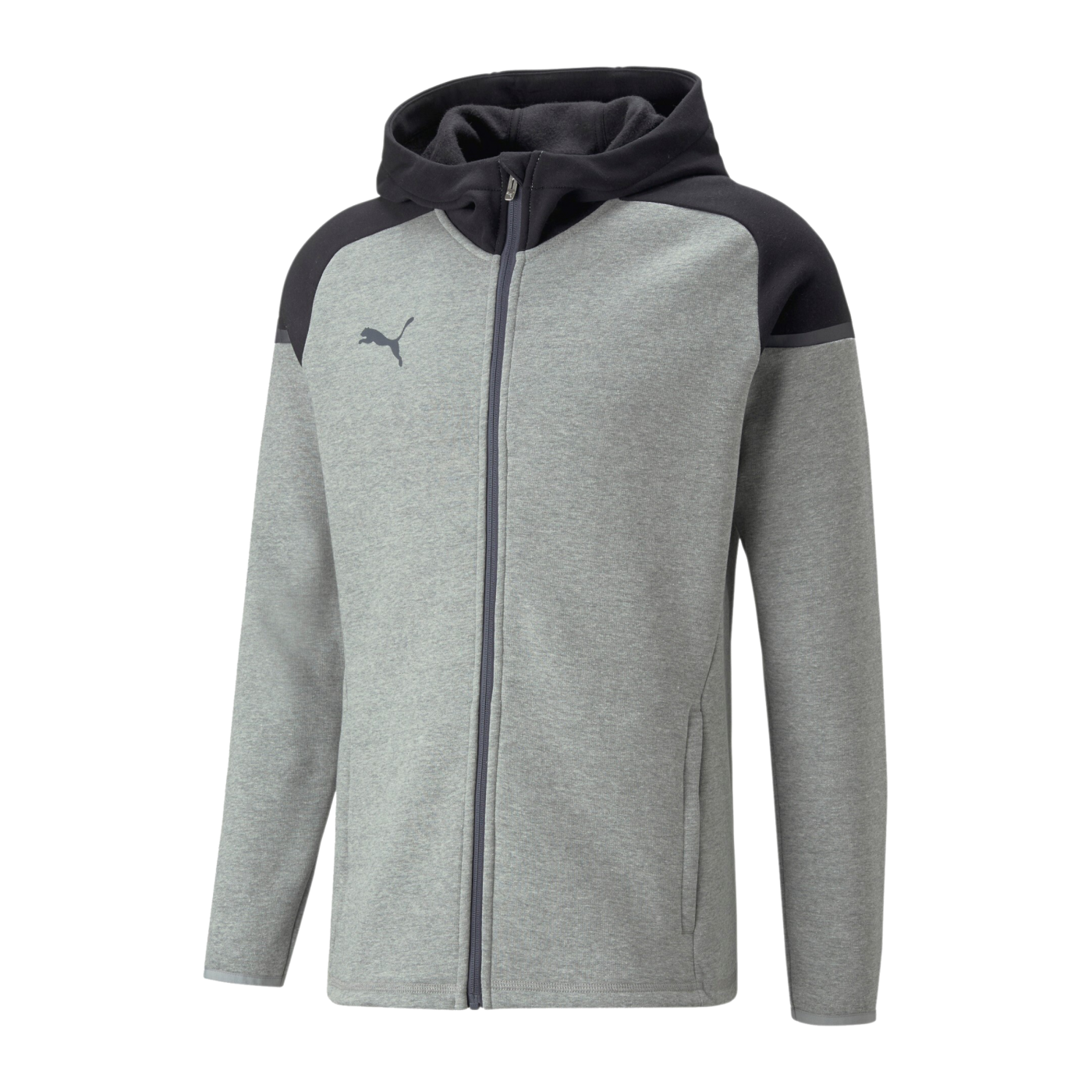 PUMA teamCUP Casuals Kapuzenjacke Grau F13