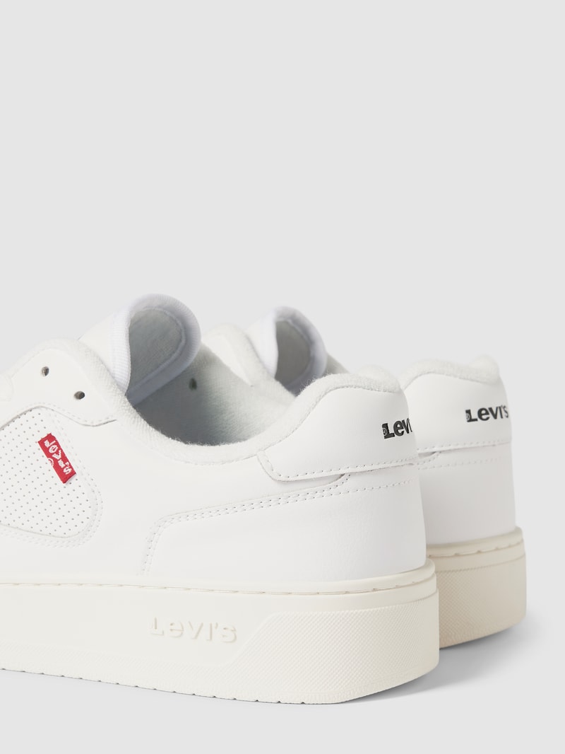 Sneaker aus Leder-Mix Modell 'GLIDE' in weiß