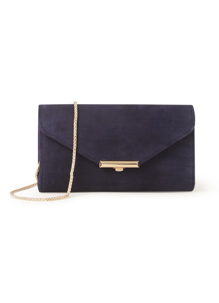 LKBennett Lucy suede clutch