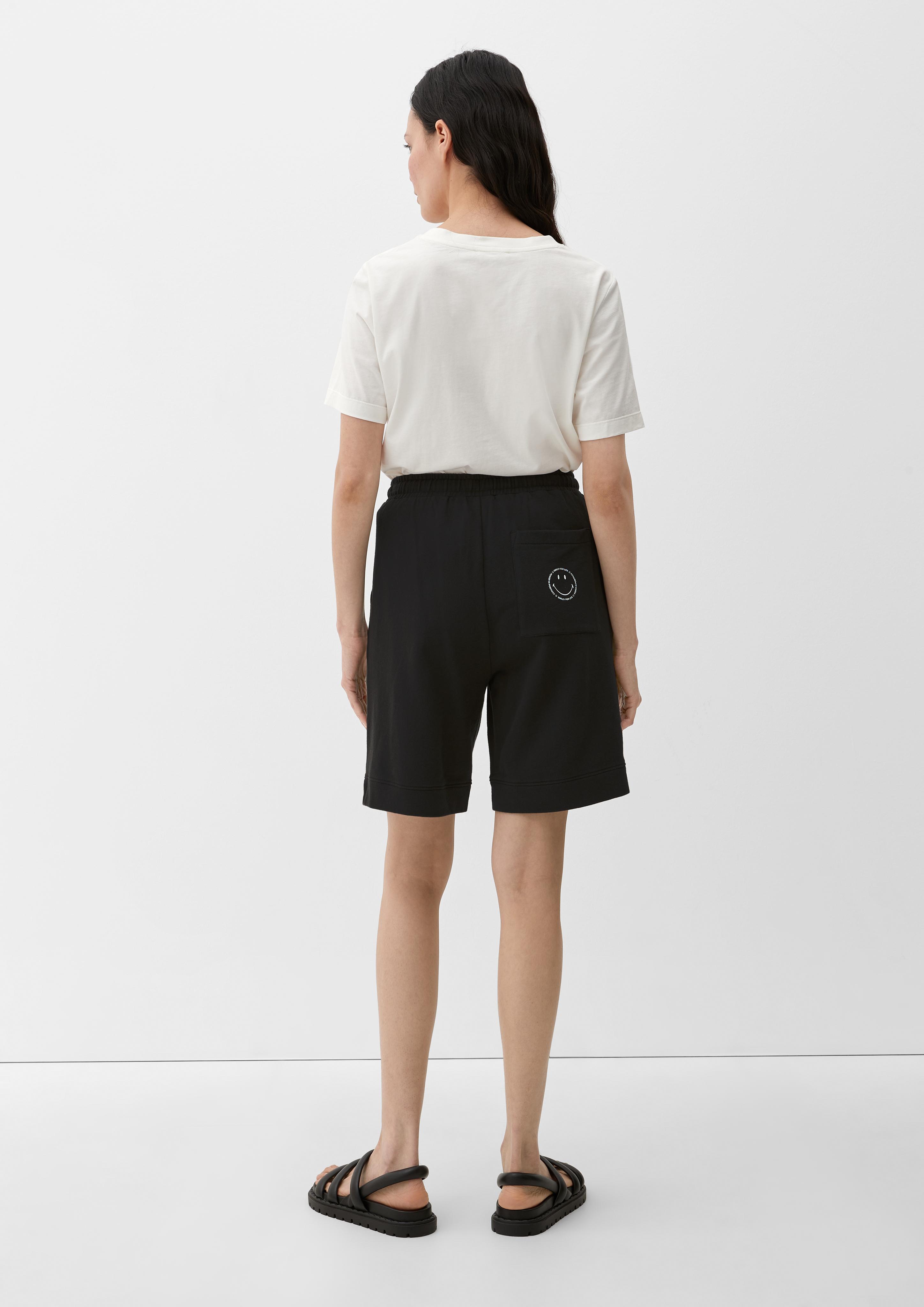 Relaxed: Sweatshorts mit Smiley-Print  2131569-9999