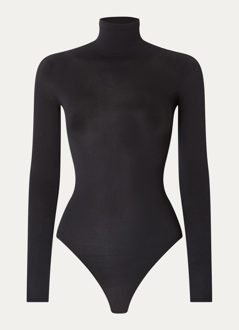 Alaïa Semi-transparent body with turtleneck