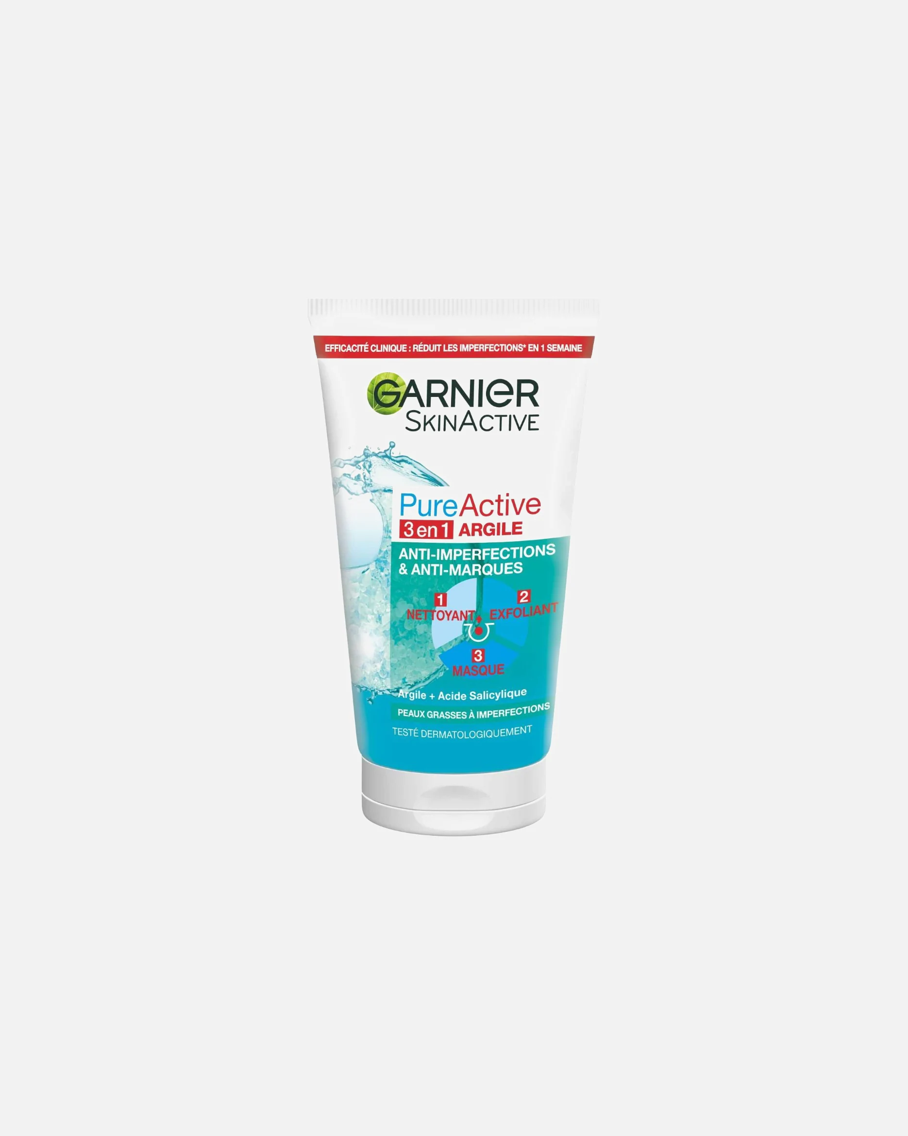 Garnier 3-u-1 glinasti čistač za kožu sklonu nepravilnostima