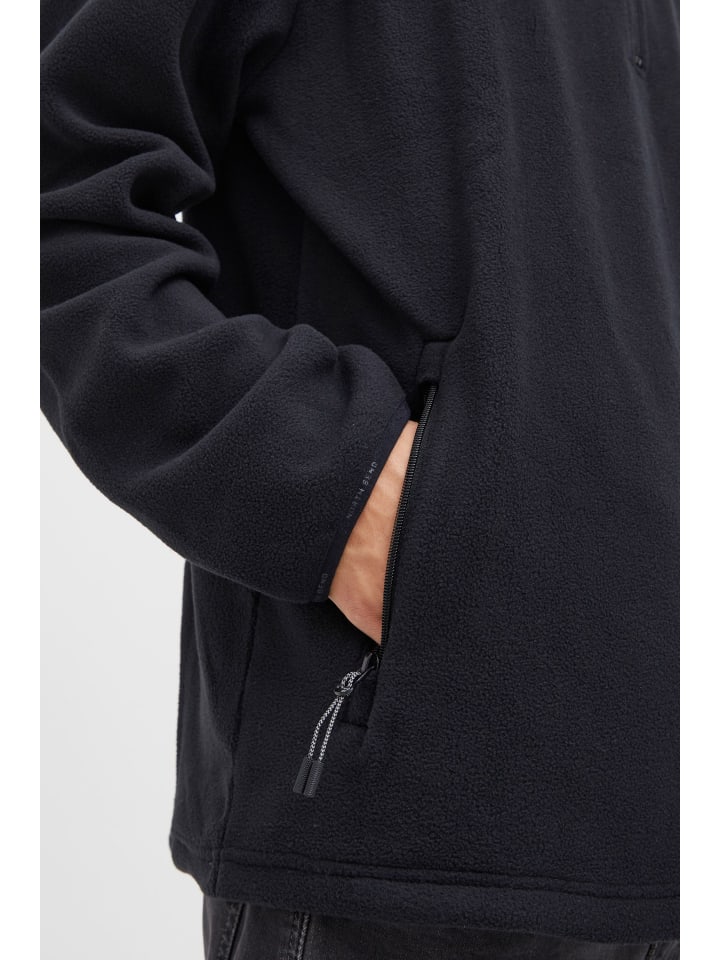 North Bend Troyer NBCotas M 233866MMM Atmungsaktiver Fleecepullover mit Troyer Kragen in Schwarz günstig kaufen