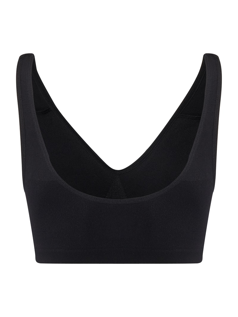 Bustier aus Mikrofaser in schwarz
