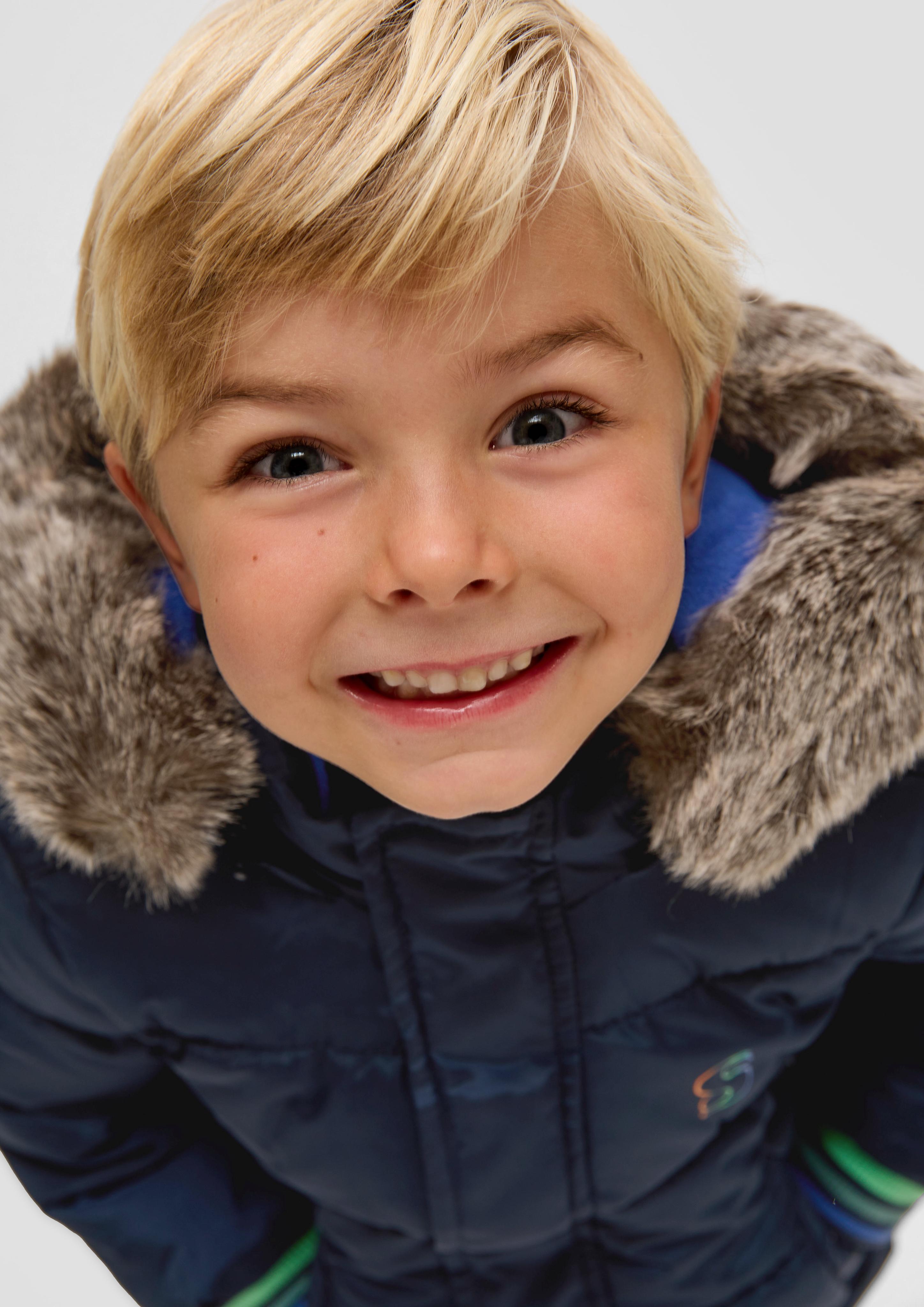 Steppjacke mit abnehmbarem Kunstfell  2132275-5952
