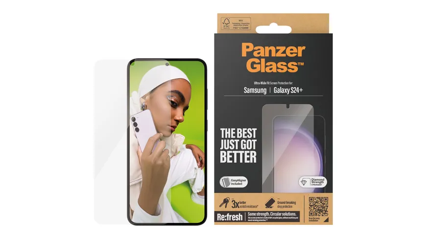 PanzerGlass SP Galaxy S24+ UWF m. Applikator transparent