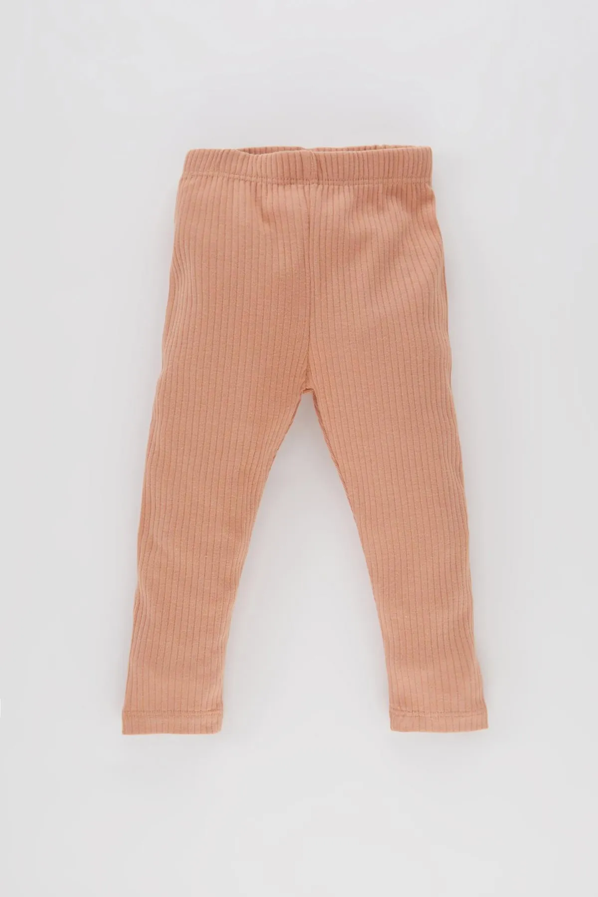 DeFacto  Baby-Mädchen-Pyjama-Set mit besticktem, langärmligem, geripptem Leibchen