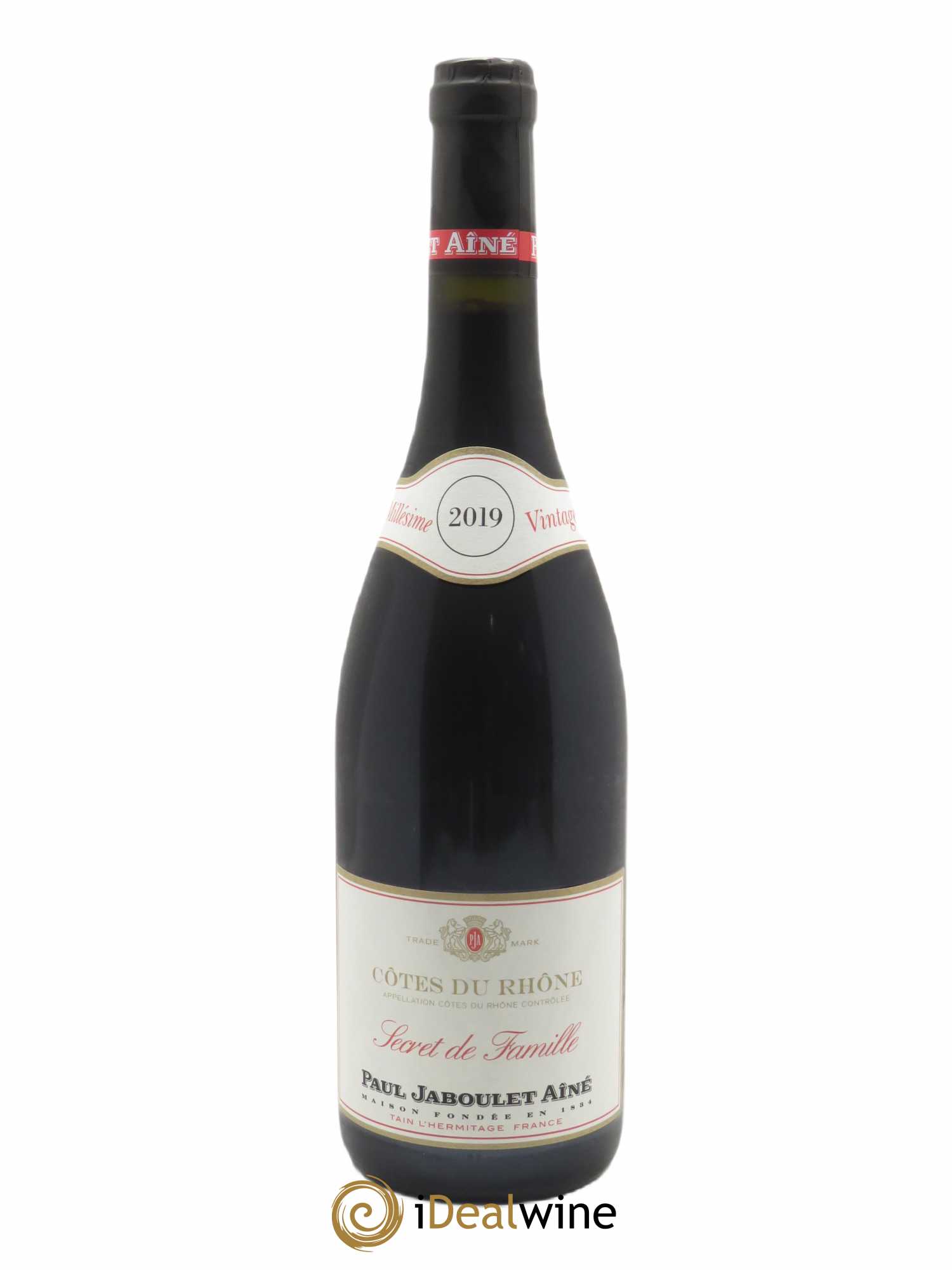 Côtes du Rhône Secret de Famille Paul Jaboulet Ainé  2019 - Lot de 1 Bouteille