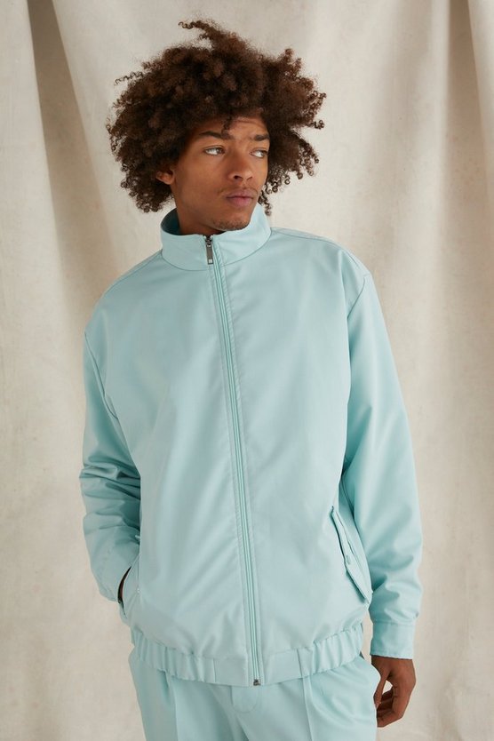 Oversize Jacke mit Trichterkragen